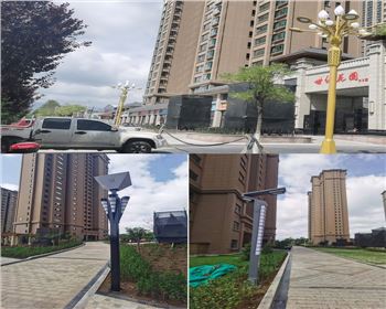 青海平涼新世紀集團世紀花園庭院燈路、景觀路燈項目